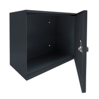 ALUBOX EASYBOX Cassetta Per Pacchi Corriere 33X27X40 Cm Cassetta Postale Pacchi In Lamiera Zincata COLORE: ANTRACITE