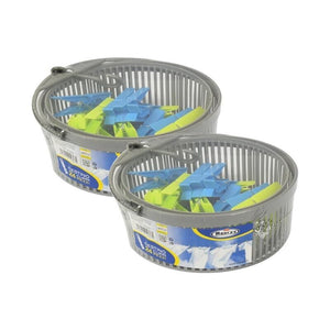 KIT SET 2PZ MAURY'S CESTINO CLIPPÌ PORTAMOLLETTE APPENDIBILE CON