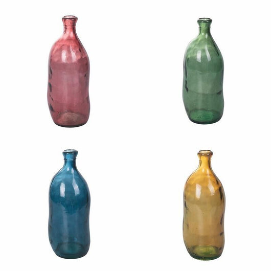 VASO OASIS IN VETRO 15 X 36 CM  FORMA ONDULATA IN COLORAZIONE ASSORTITA