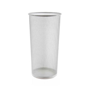 PORTA OMBRELLI IN METALLO TONDO 26X50 CM BIANCO