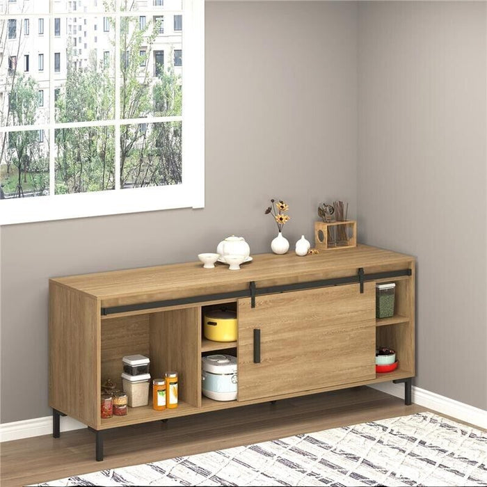 KIT PER PORTA SCORREVOLE IN LEGNO CON BINARIO 200CM E PORTATA 20KG, NERO