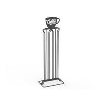 PORTACIALDE IN METALLO 16X10X40CM IN COLORE ANTRACITE