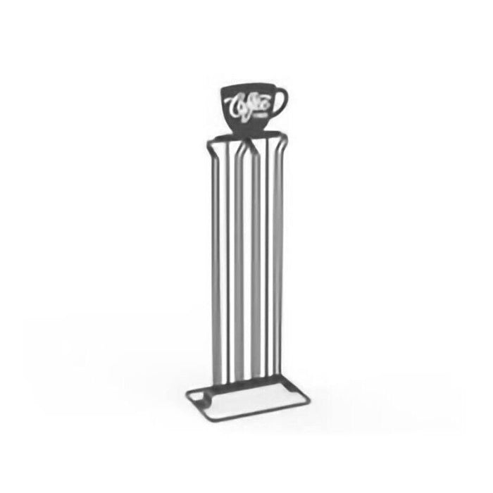 PORTACIALDE IN METALLO 16X10X40CM IN COLORE ANTRACITE