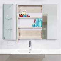 ARMADIETTO PENSILE DA BAGNO CON 3 ANTE A SPECCHIO 90 X 60 X 13,5 CM