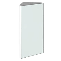 ARMADIETTO PENSILE ANGOLARE DA BAGNO IN ACCIAIO CON SPECCHIO 60 X 30 X 18.4CM