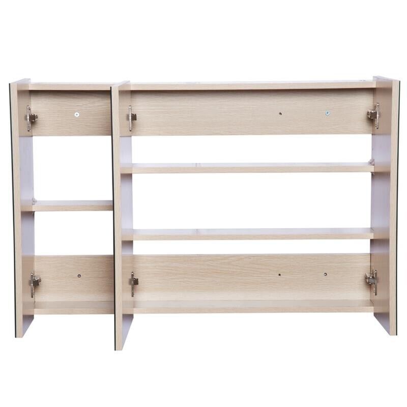 ARMADIETTO PENSILE DA BAGNO CON 3 ANTE A SPECCHIO 90 X 60 X 13,5 CM