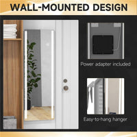 SPECCHIO DA PARETE RETTANGOLARE CON LUCI LED REGOLABILI E INTERRUTTORE TOUCH, 40X120CM