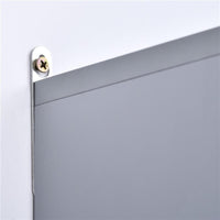 ARMADIETTO DA BAGNO DA PARETE DOPPIA PORTA A VETRO CON RIPIANO REGOLABILE GRIGIO 48X14.5X45CM