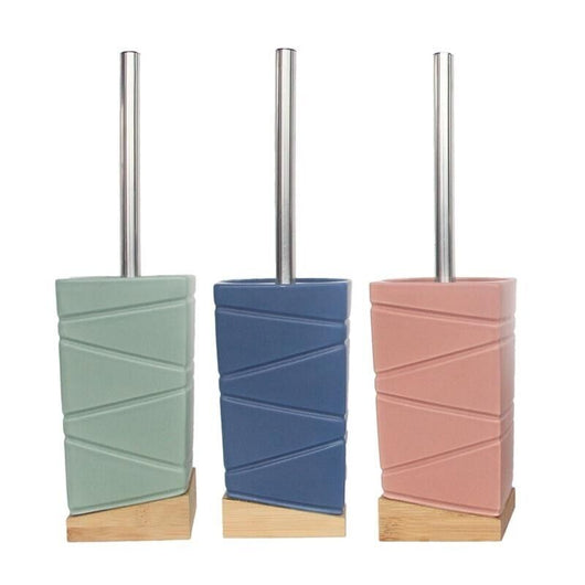 MA MAISON PORTA SCOPINO DA BAGNO STILE SHABBY CON MANICO IN ACCIAIO COLORI ASSORTITI