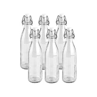 6 MILLY BOTTIGLIE 500 ML IN VETRO CON TAPPO A CHIUSURA ERMETICA CERVE VINTAGE