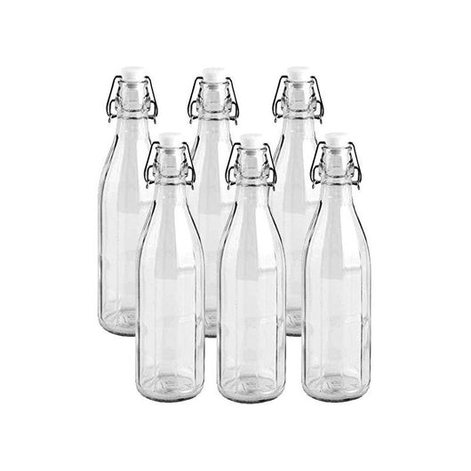 6 MILLY BOTTIGLIE 500 ML IN VETRO CON TAPPO A CHIUSURA ERMETICA CERVE VINTAGE