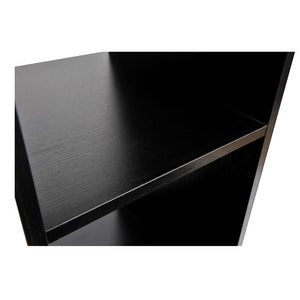 ARMADIO GUARDAROBA A 5 RIPIANI CON RUOTE E BARRE APPENDIABITI 120X40X128CM NERO