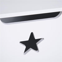 BAULE CONTENITORE PORTAGIOCHI PER CAMERETTA BAMBINI IN LEGNO BIANCO  62 X 40 X 46.5CM