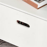 LIBRERIA PORTAGIOCHI PER CAMERETTA CON 1 CASSETTO E 4 RIPIANI BIANCO E AZZURRO