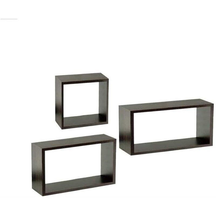 SET 3 PENSILI QUADRATI IN LEGNO IN TRE MISURE CON FINITURA WENGÈ