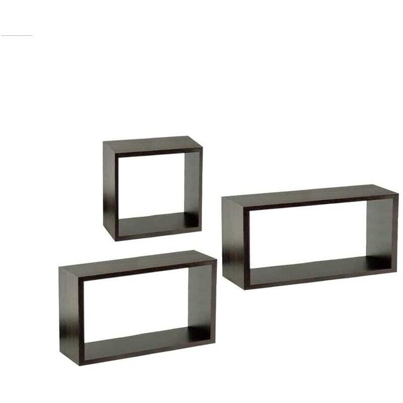 SET 3 PENSILI QUADRATI IN LEGNO IN TRE MISURE CON FINITURA WENGÈ