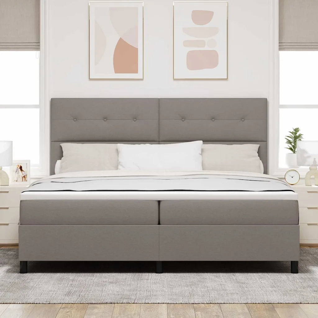 Letto a molle con materasso Talpa 200 x 200 cm Tessuto 3339417