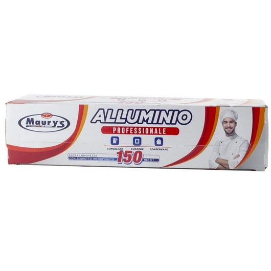 KIT SET 2 PZ MAURY'S ROTOLO ALLUMINIO FOGLIO DA CUCINA 150 MT