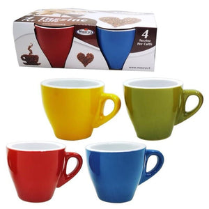 MAURY'S TAZZINE EXPRESS DA CAFFÈ IN SET DA 4 PEZZI MULTICOLORE