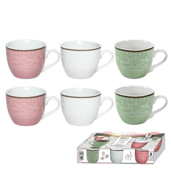 MAURY'S PRINCESS SERVIZIO DI 6 TAZZINE MULTICOLORE