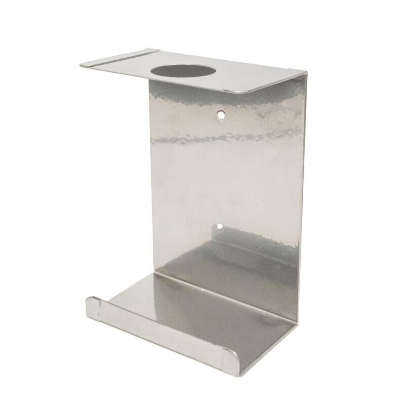 MENSOLA DISPENSER DA PARETE PER IGIENIZZANTE MANI O SAPONE ACCIAIO VERNICE CROMO