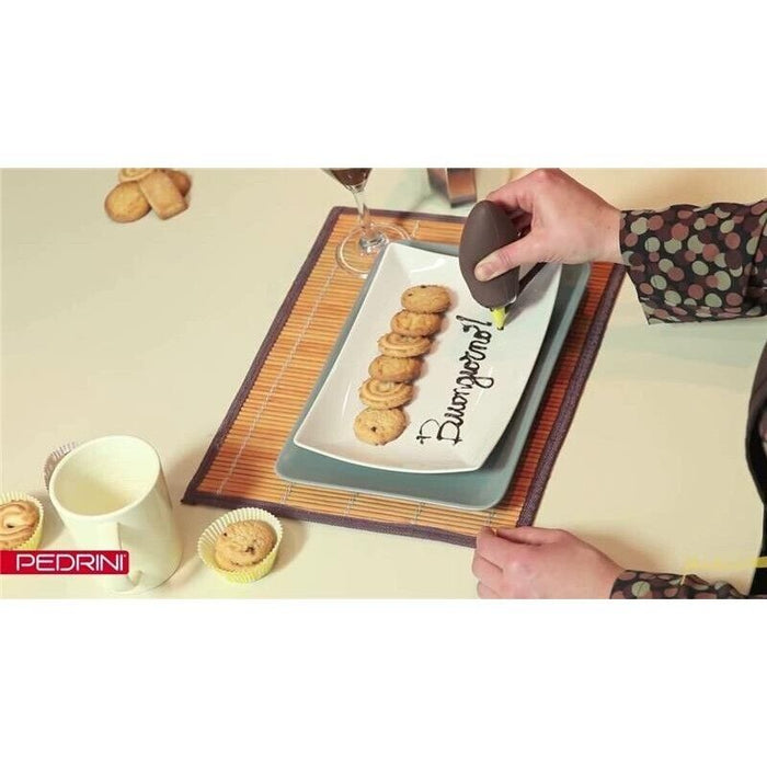 PEDRINI PENNA DECORATRICE DOLCI CON 6 BECCUCCI PER CAKE DESIGN 26X12X5 CM