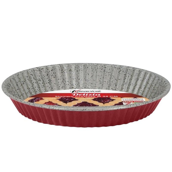 STAMPO CROSTATA DELIZIA 24CM ROSSO