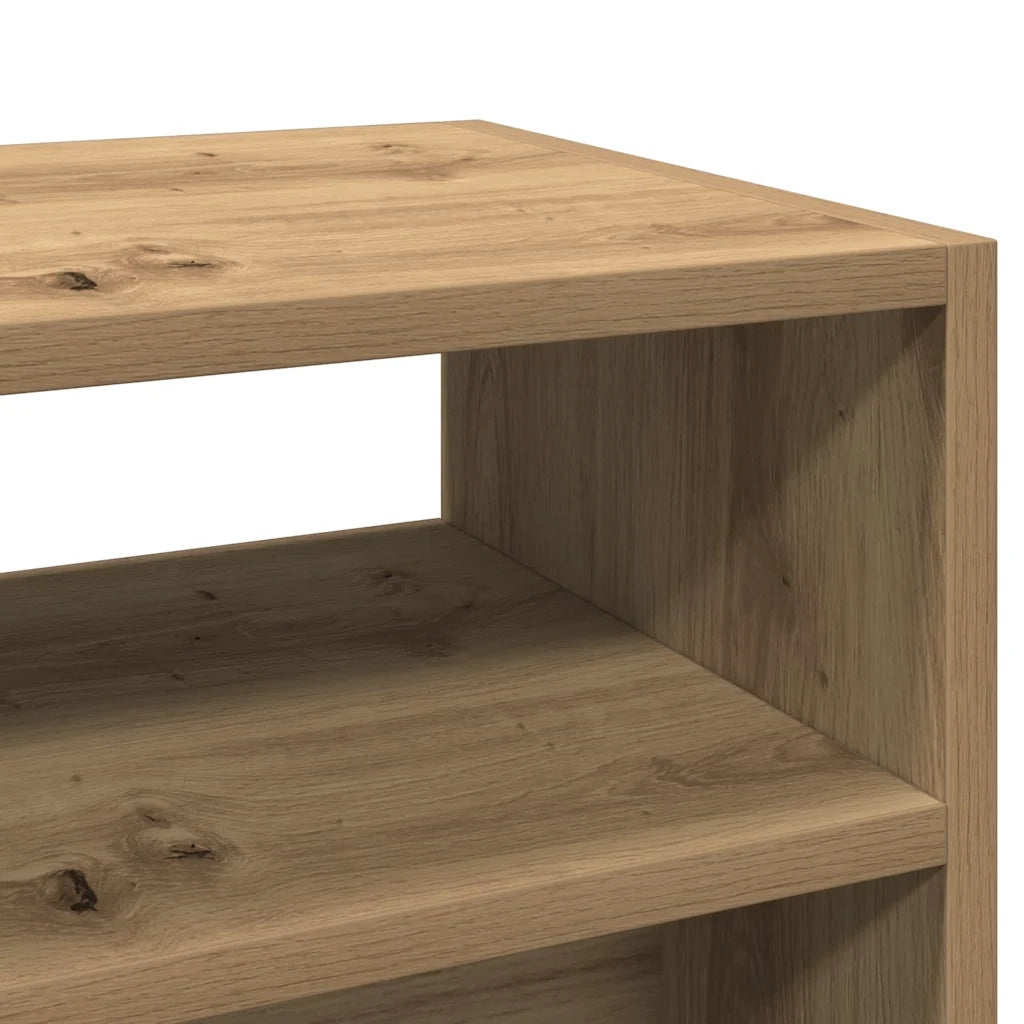 vidaXL Tavolo Consolle Rovere Artigianale 78x30x80 cm in Truciolato