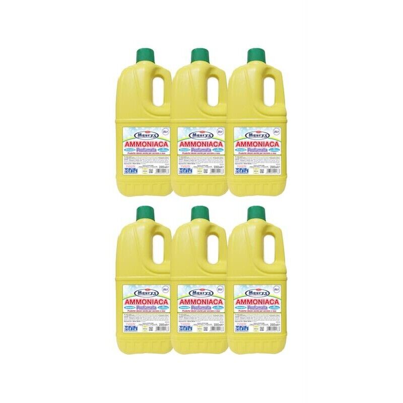 KIT SET 6 PZ MAURY'S AMMONIACA PROFUMATA 2 LT
