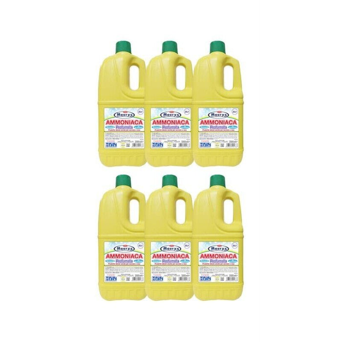 KIT SET 6 PZ MAURY'S AMMONIACA PROFUMATA 2 LT