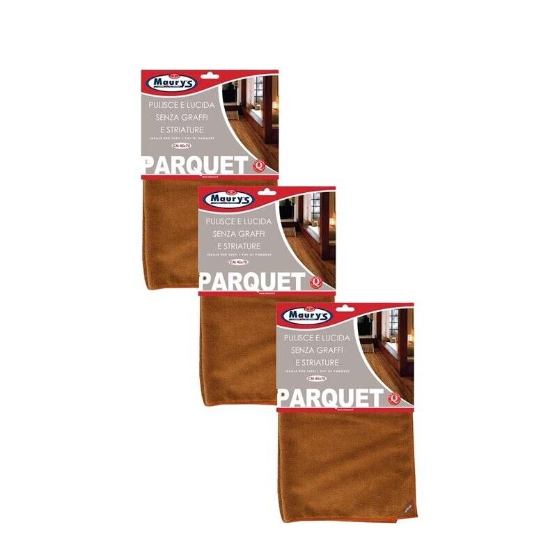 KIT SET 3 PZ MAURY'S PANNO PER IL PARQUET 45 X 70 CM