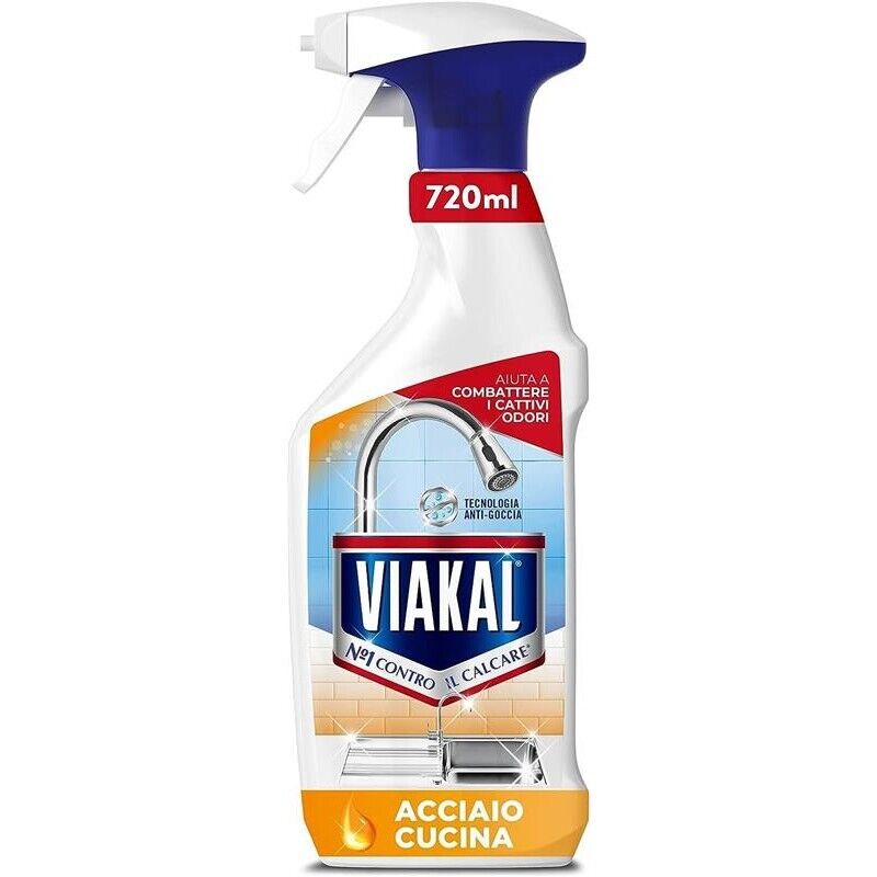 VIAKAL ANTICALCARE SPRAY DA 720MLPER  ACCIAIO E CUCINA
