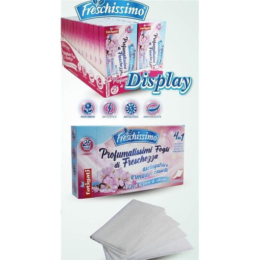 FOGLI DI FRESCHEZZA PER ASCIUGATRICE 25 PZ  FIORI DI CILIEGIO