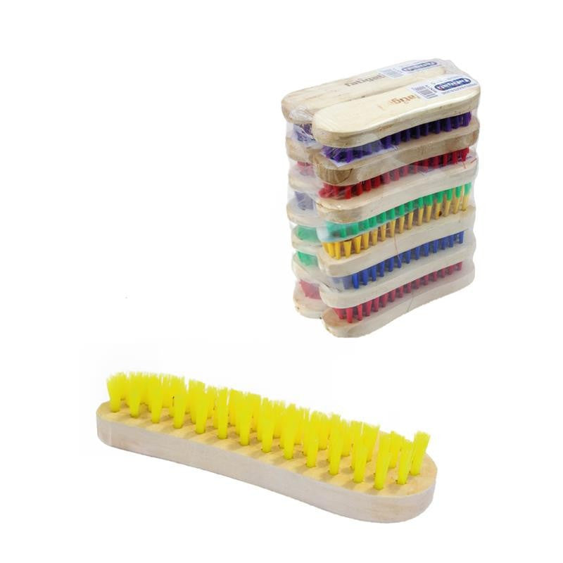 SPAZZOLA PER IL BUCATO IN LEGNO COLORI ASSORTITI DELLE SETOLE