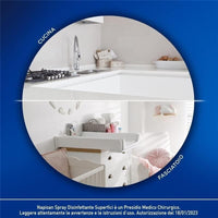 NAPISAN SPRAY 3 PZ DISINFETTANTE CLASSICO SUPERFICI ELIMINA 99,9% BATTERI PER SUPERFICI A CONTATTO CON ALIMENTI 740 ML L'UNO