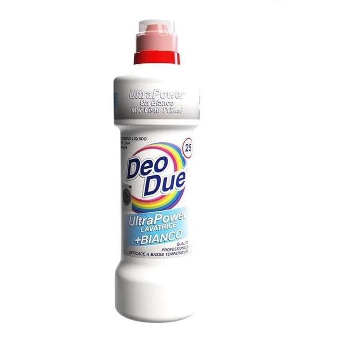 DEODUE LIQUIDO LAVATRICE 25 LAVAGGI PER CAPI + BIANCHI ULTRA POWER