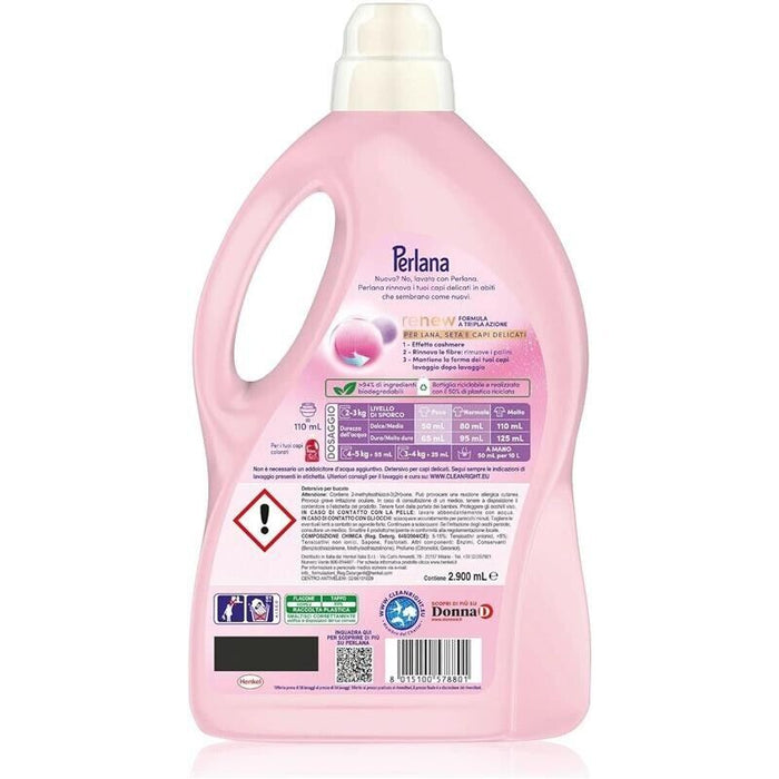 PERLANA RENEW DETERSIVO LIQUIDO LAVATRICE ROSA 58 LAVAGGI