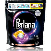 PERLANA DETERSIVO CAPS PER SCURI E NERI (20 CAPS) PER TUTTI I CAPI SCURI CAPI NERI PER PULIZIA DELICATA E FIBRE RINNOVATE