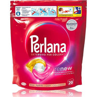 PERLANA DETERSIVO CAPS PER COLORATI (20 CAPS) PER TUTTI I CAPI COLORATI FIBRE RINNOVATE