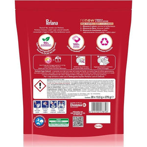 PERLANA DETERSIVO CAPS PER COLORATI (20 CAPS) PER TUTTI I CAPI COLORATI FIBRE RINNOVATE