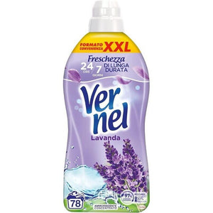 VERNEL LAVANDA AMMORBIDENTE LAVATRICE INTENSA FRESCHEZZA E MORBIDEZZA CONFEZIONE XXL DA 1,9 LITRI 78 LAVAGGI