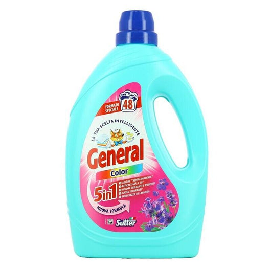 LIQUIDO LAVATRICE GENERAL 48 LAVAGGI 2,16LT COLORATI