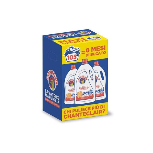 CHANTECLAIR LIQUIDO LAVATRICE TRIPACCO 35 LAVAGGI 1575 ML PACCO 6 MESI DI BUCATO MARSIGLIA