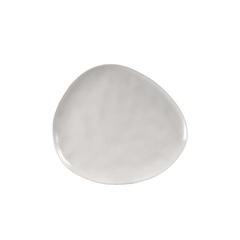 SET 6 PIATTI PIANI IN CERAMICA DA 30 CM IN COLORE BIANCO