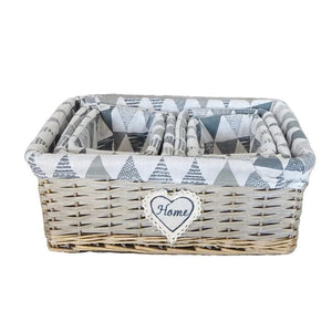 SET 5 CESTINI RETTANGOLARI SOLUZIONE ELEGANTE PER LA TUA BIANCHERIA