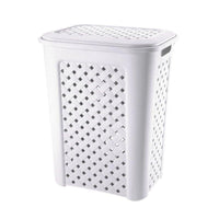 PORTA BIANCHERIA ARIANNA DA 50LT IN COLORE BIANCO 43.5 X 33.5 X H 55 CM