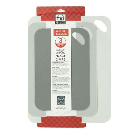 SET 3 TAGLIERI FLESSIBILI - UTENSILI PRATICI E FUNZIONALI PER UNA CUCINA MODE