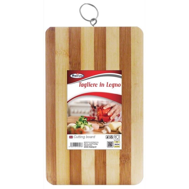 MAURY'S TAGLIERE BAMBOO CON ANELLO 20X32