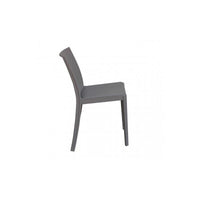 SEDIA PERLA IN COLORE TAUPE 55 X 47 X H82 CM