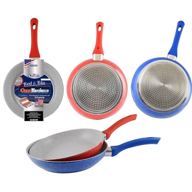 MAURY'S RED & BLU PADELLA ANTIADERENTE 30CM